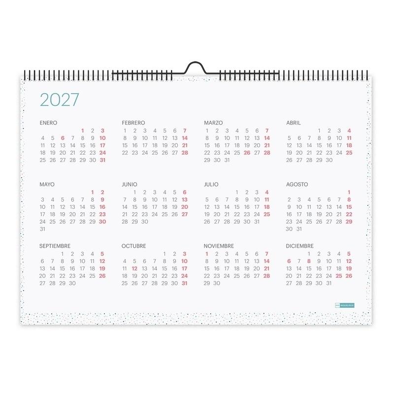 CALENDARIO PARED 2027 A3 LOVELY