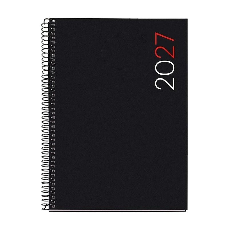 AGENDA ANUAL 2027  ESPIRAL PLUS (155X213) S/VV PP CITY NEGRO