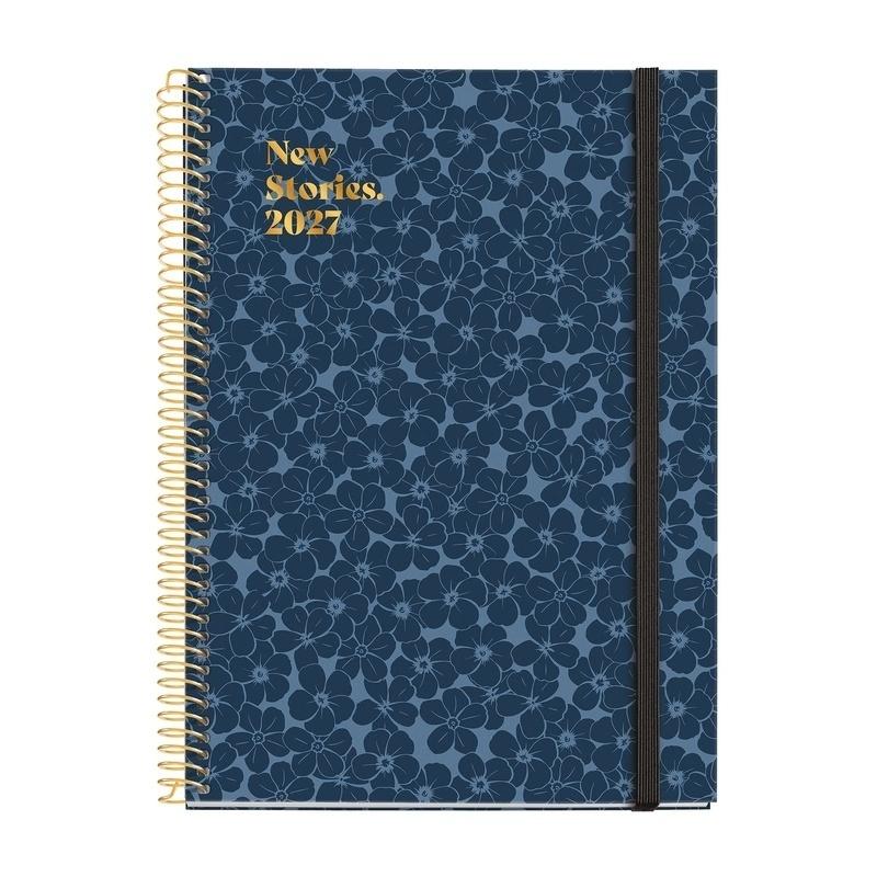 AGENDA ANUAL 2027  ESPIRAL PLUS (155X213) S/V MYOSOTIS