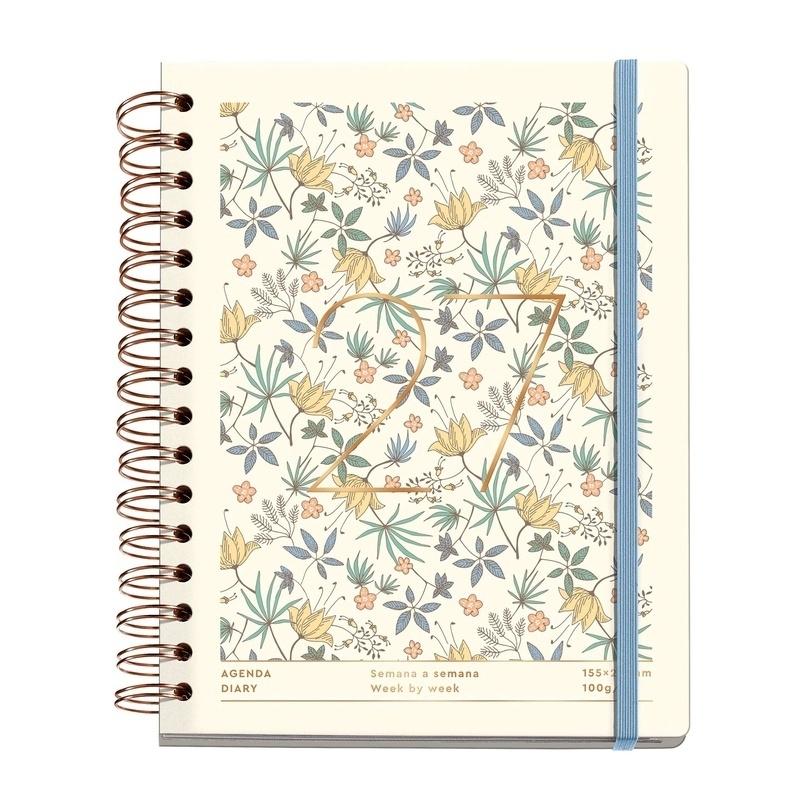 AGENDA ANUAL 2027  PLUS (155X213) WIRE-O S/V CREAM LIBERTY