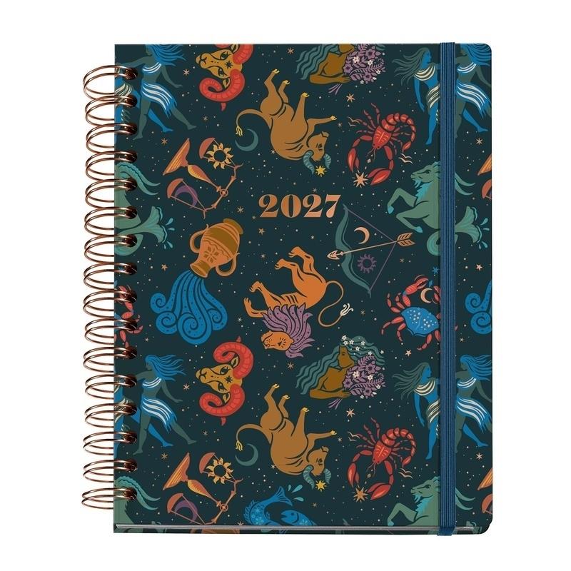 AGENDA ANUAL 2027  PLUS (155X213) WIRE-O S/V ZODIAC