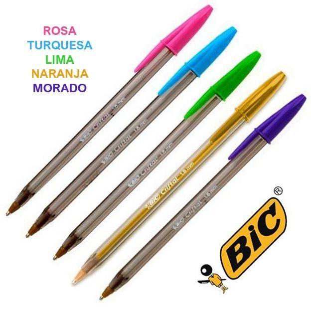BOLIGRAFO BIC CRISTAL FUN COLORES 1,6MM