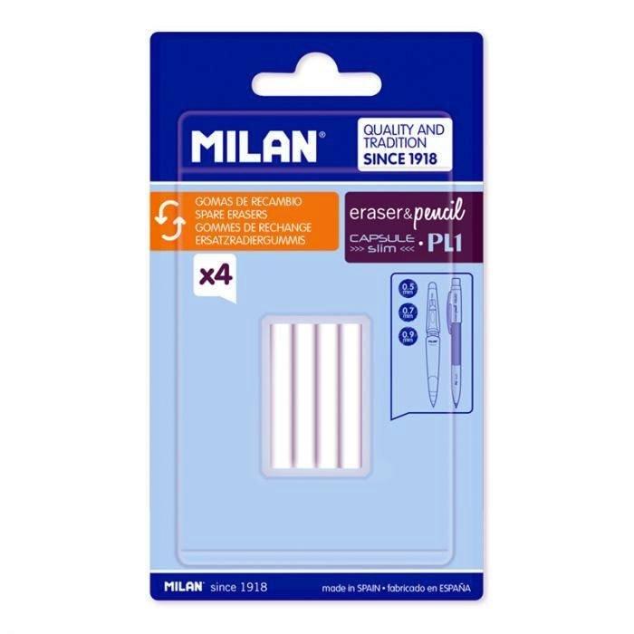 BLISTER 4 GOMAS DE RECAMBIO PARA PORTAMINAS PL1