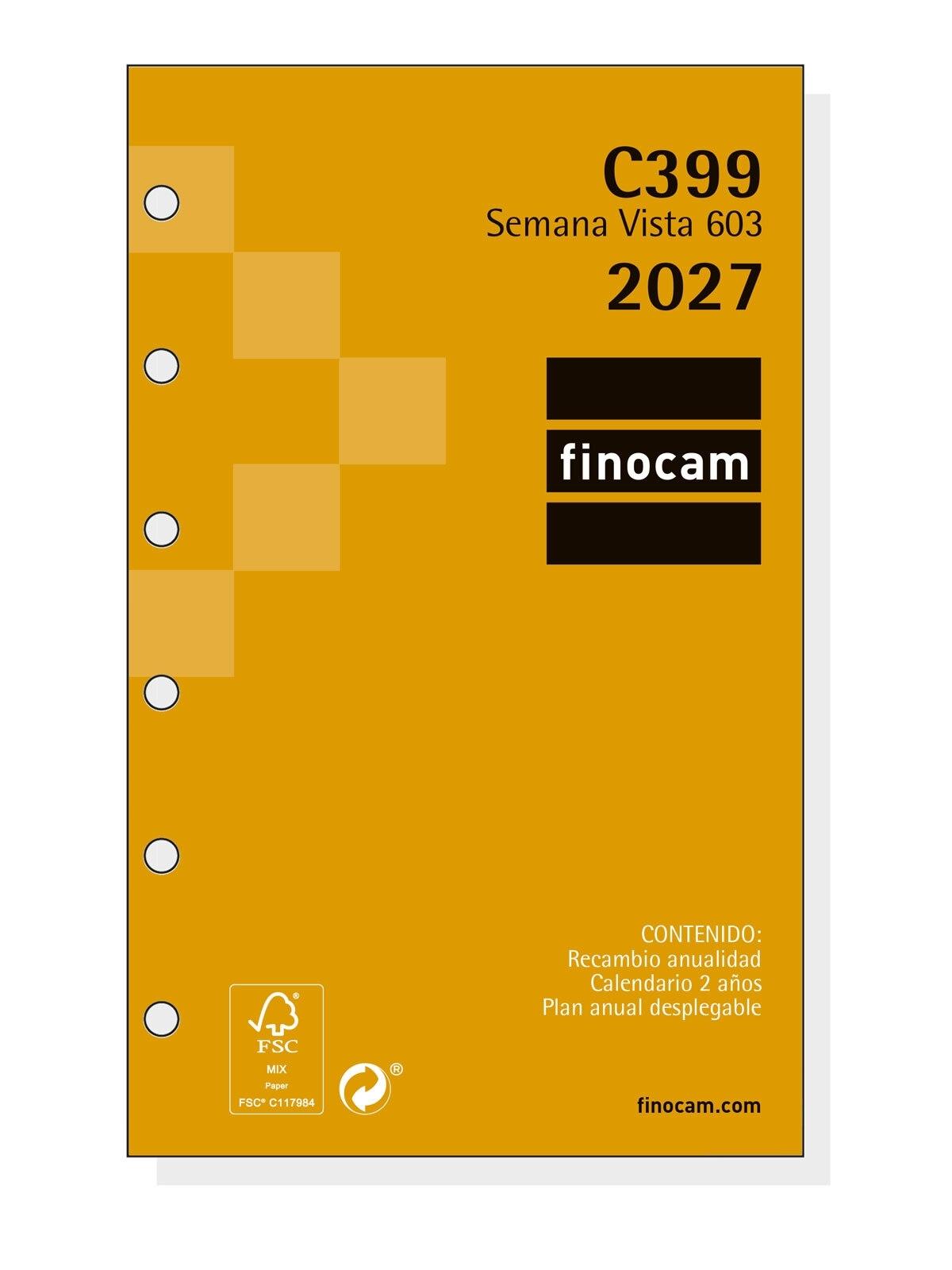 RECAMBIO ANUAL 2027  C399-REC.ANUAL.603 SVH 2027+  79x127 mm