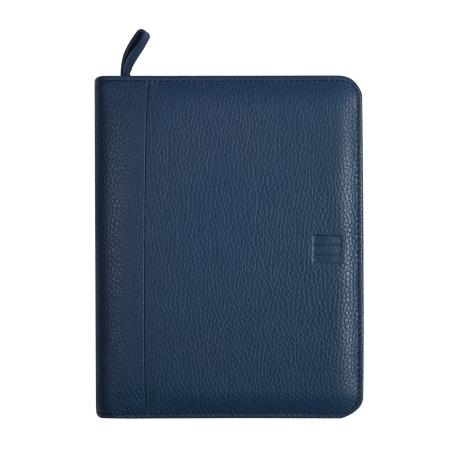 AGENDA ANILLAS 2027 OPEN  CREMALLERA PIEL ANDREA 500 SVV AZUL  117x181 mm