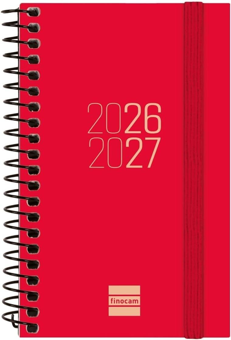 (26) AGENDA ESCOLAR 2026-2027 ESPIRAL 79X127 MM SVH ROJO+