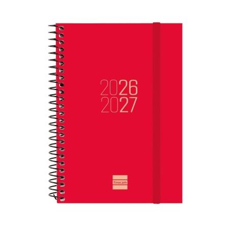 (26) AGENDA ESCOLAR 2026-2027 ESPIRAL 120X171 MM SVH ROJO+