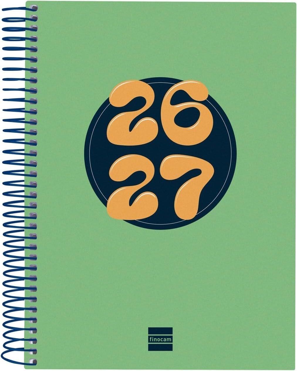 (26) AGENDA ESCOLAR 2026-2027 COOL 1/4 1DP VERDE+