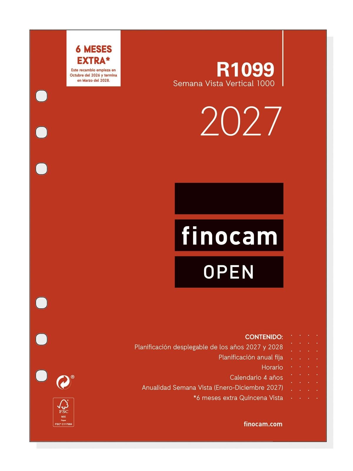 RECAMBIO AGENDA ANUAL FINOCAM 2027 R1099 1000 SVV