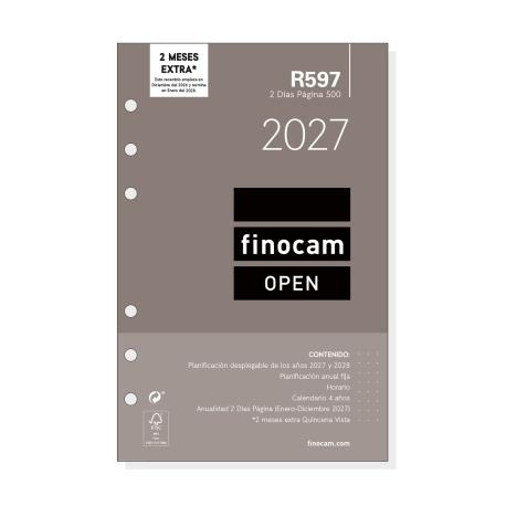 RECAMBIO AGENDA ANUAL FINOCAM 2027 R597 500 2DP