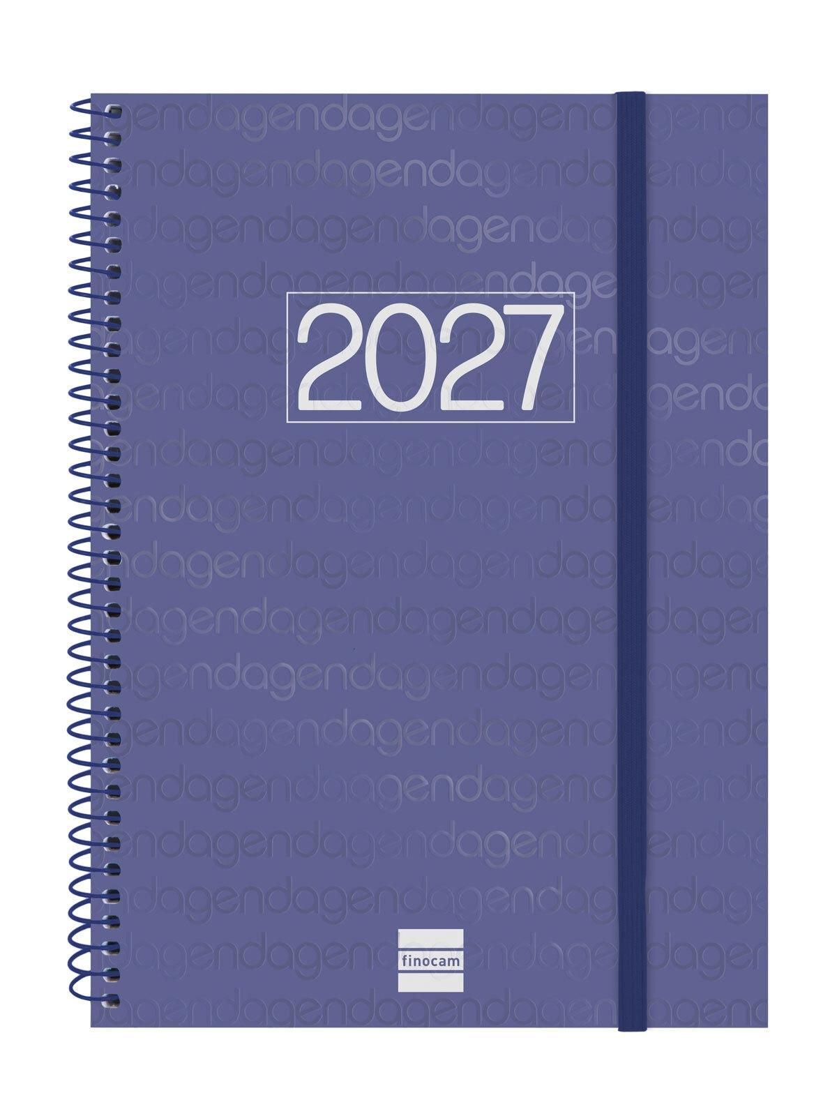 AGENDA ANUAL 2027 FINOCAM YEAR E10 155X212 S/VV AZUL