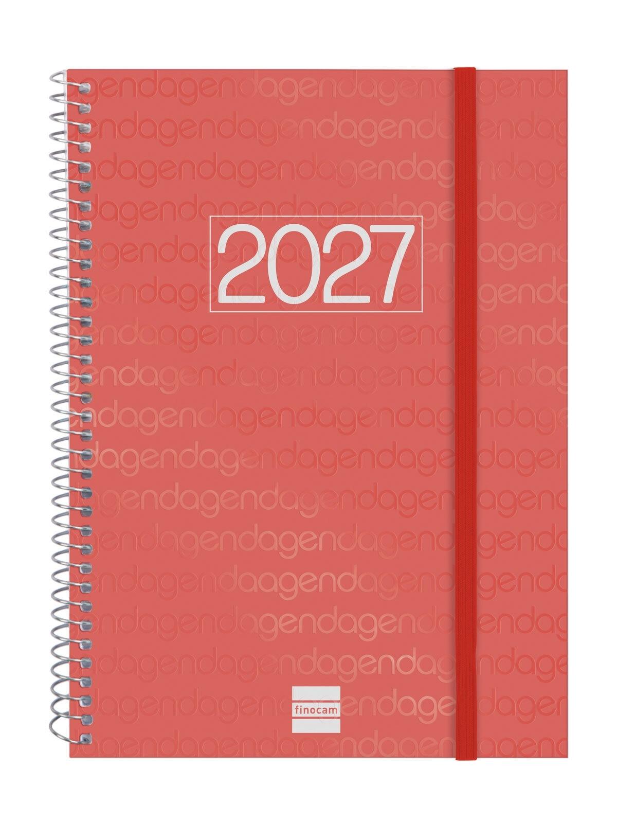 AGENDA ANUAL 2027 FINOCAM YEAR E10 155X212 S/VV ROJO