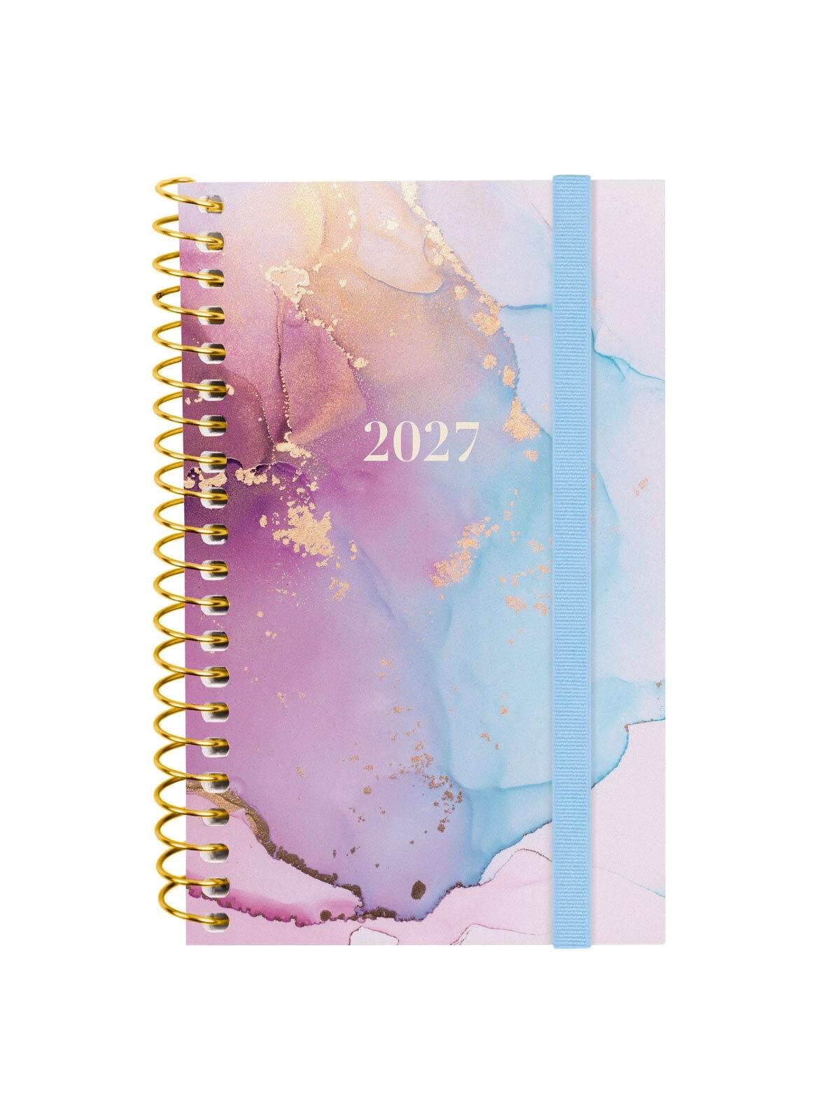AGENDA ESPIRAL ANUAL 2027 TRENDY  DESIGN COL.E3 SVH 2027 GOLDY+  79x127 mm