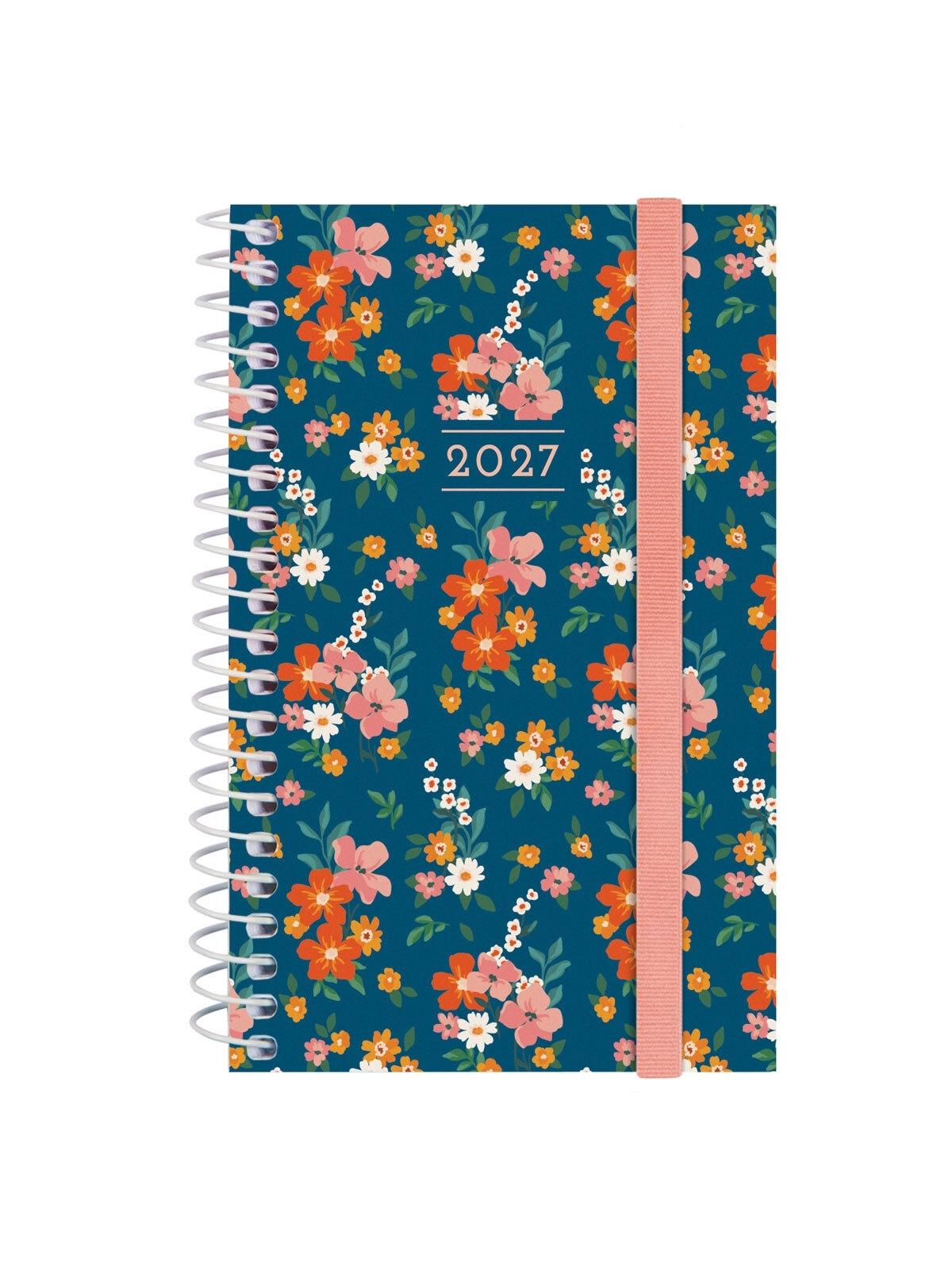 AGENDA ESPIRAL ANUAL 2027 TRENDY  DESIGN COL.E3 SVH 2027 FLORA+  79x127 mm