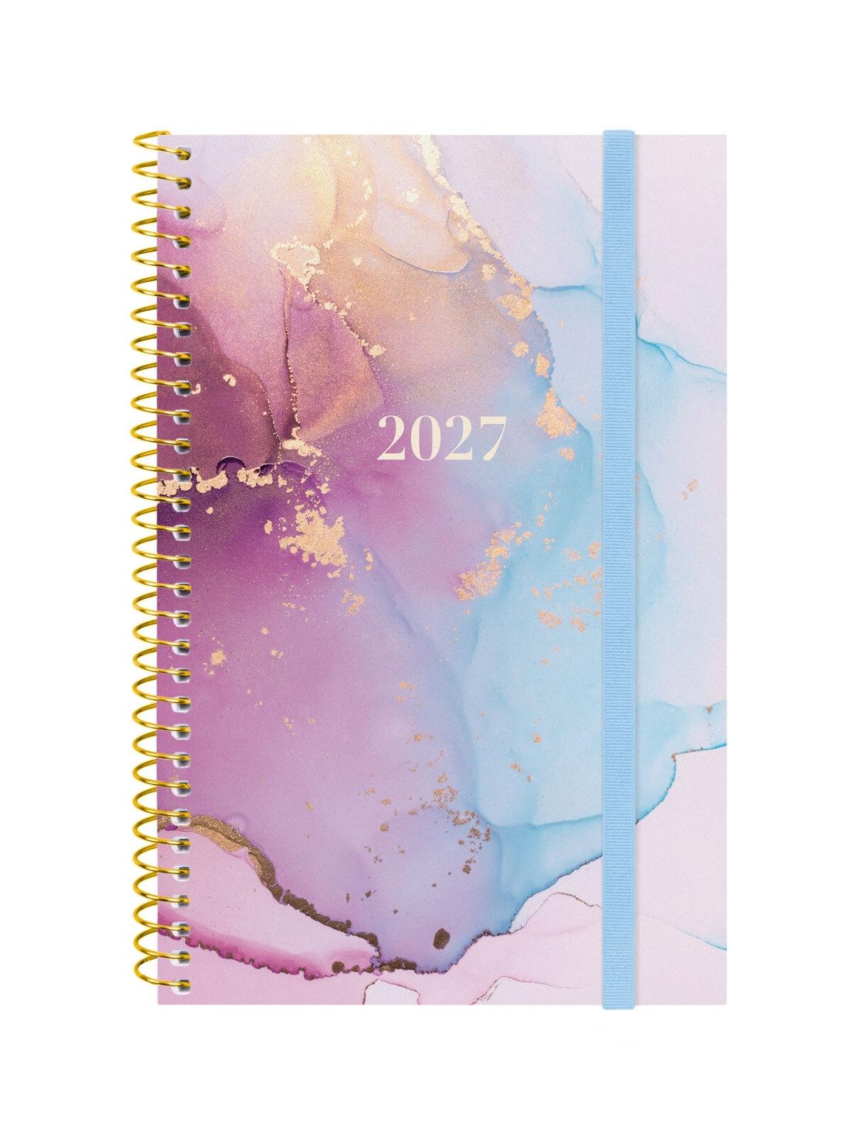 AGENDA ESPIRAL ANUAL 2027 TRENDY  DESIGN COL.E5 SVH 2027 GOLDY+  117x181 mm