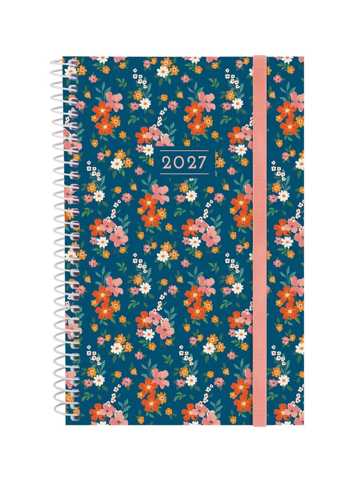 AGENDA ESPIRAL ANUAL 2027 TRENDY  DESIGN COL.E5 SVH 2027 FLORA+  117x181 mm