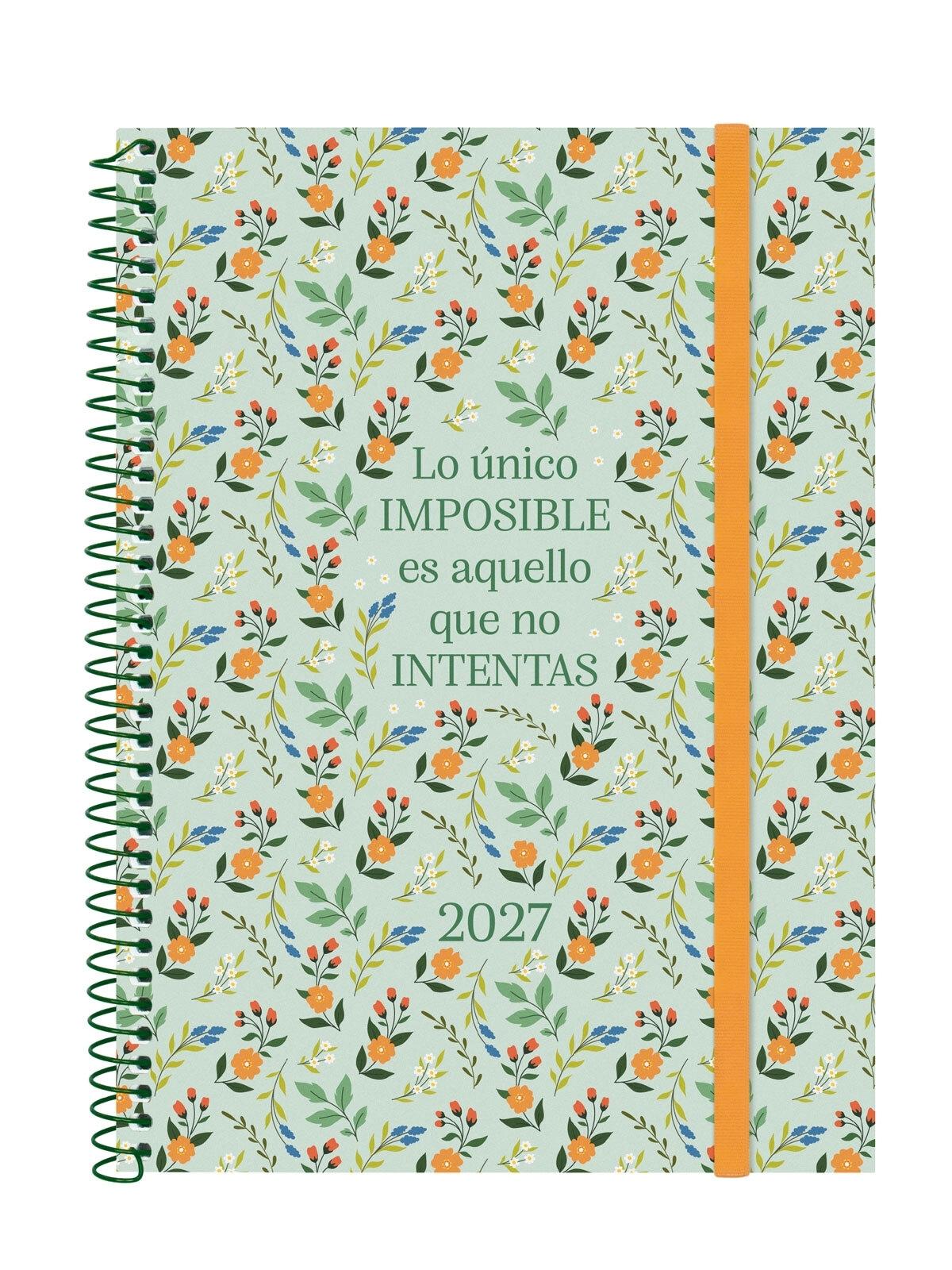 AGENDA ESPIRAL ANUAL 2027 TRENDY  DESIGN COL.E10 SVH 2027 IMPOSIBLE+  155x212 mm
