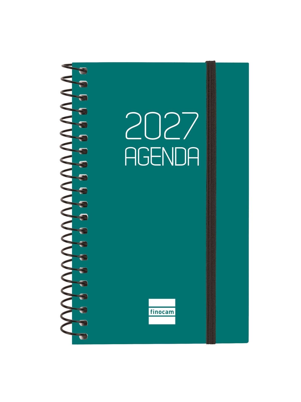 AGENDA ESPIRAL ANUAL 2027 BASICS OPAQUE E3 SVH 2027 VERDE+  79x127 mm