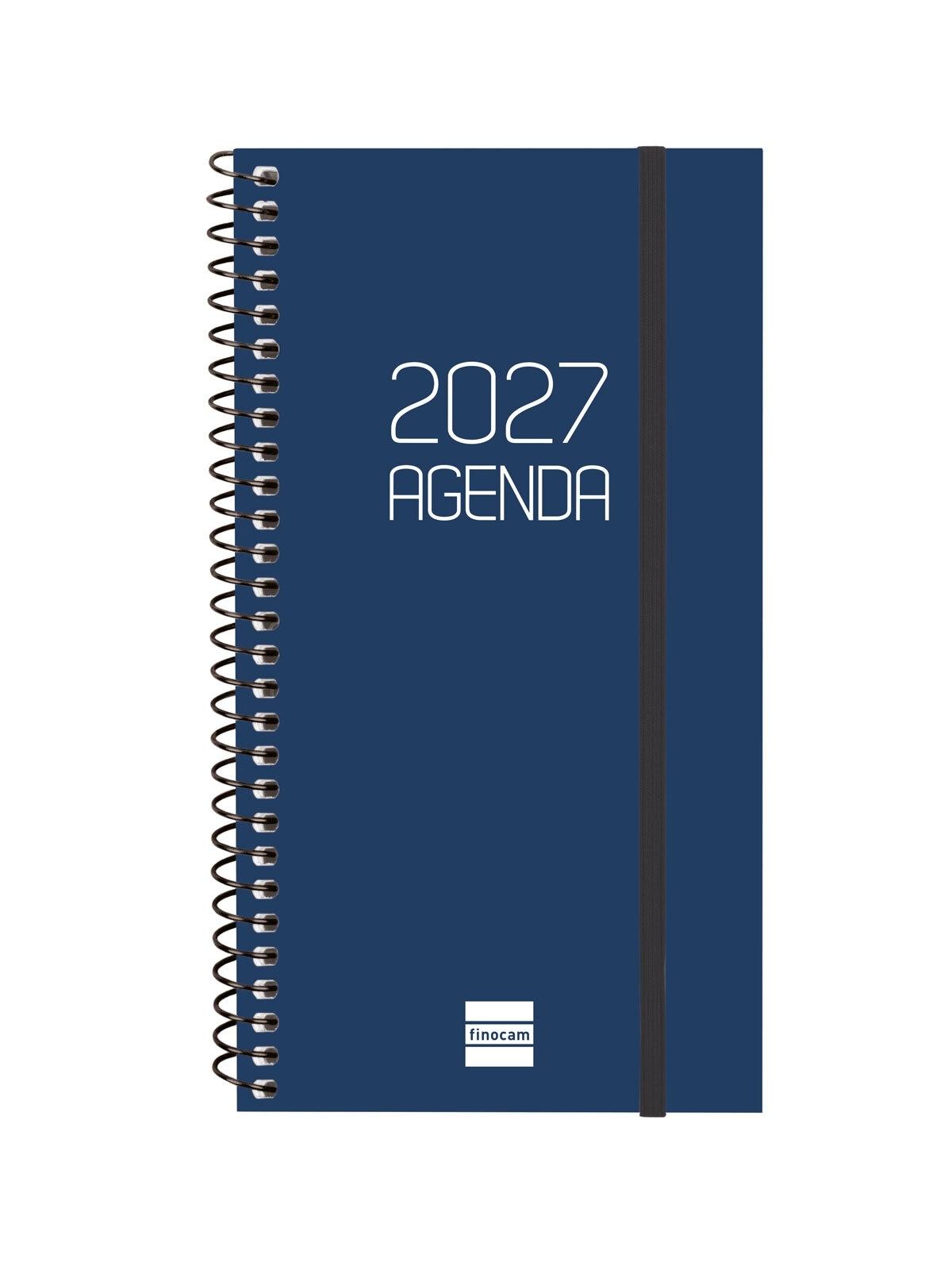 AGENDA ESPIRAL ANUAL 2027 BASICS OPAQUE E9 SVH 2027 AZUL+  94x171 mm