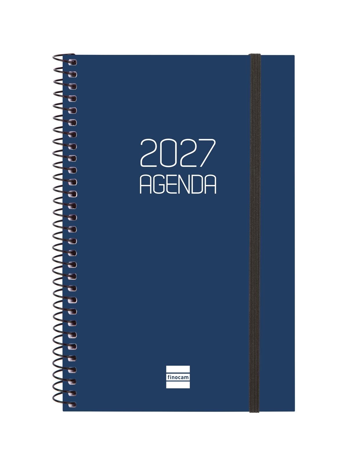 AGENDA ESPIRAL ANUAL 2027 BASICS OPAQUE E5 SVH 2027 AZUL+  117x181 mm