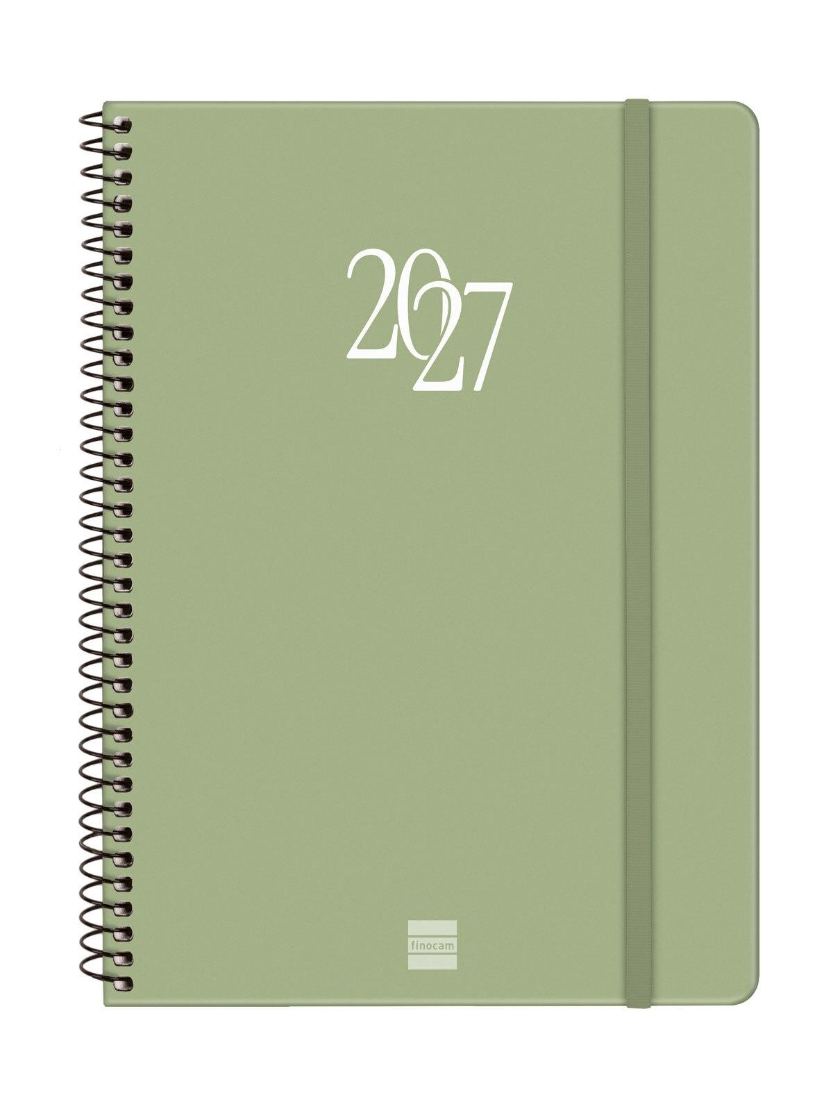 AGENDA ESPIRAL ANUAL 2027 BASICS MY E10 SVH 2027 VERDE+  155x212 mm