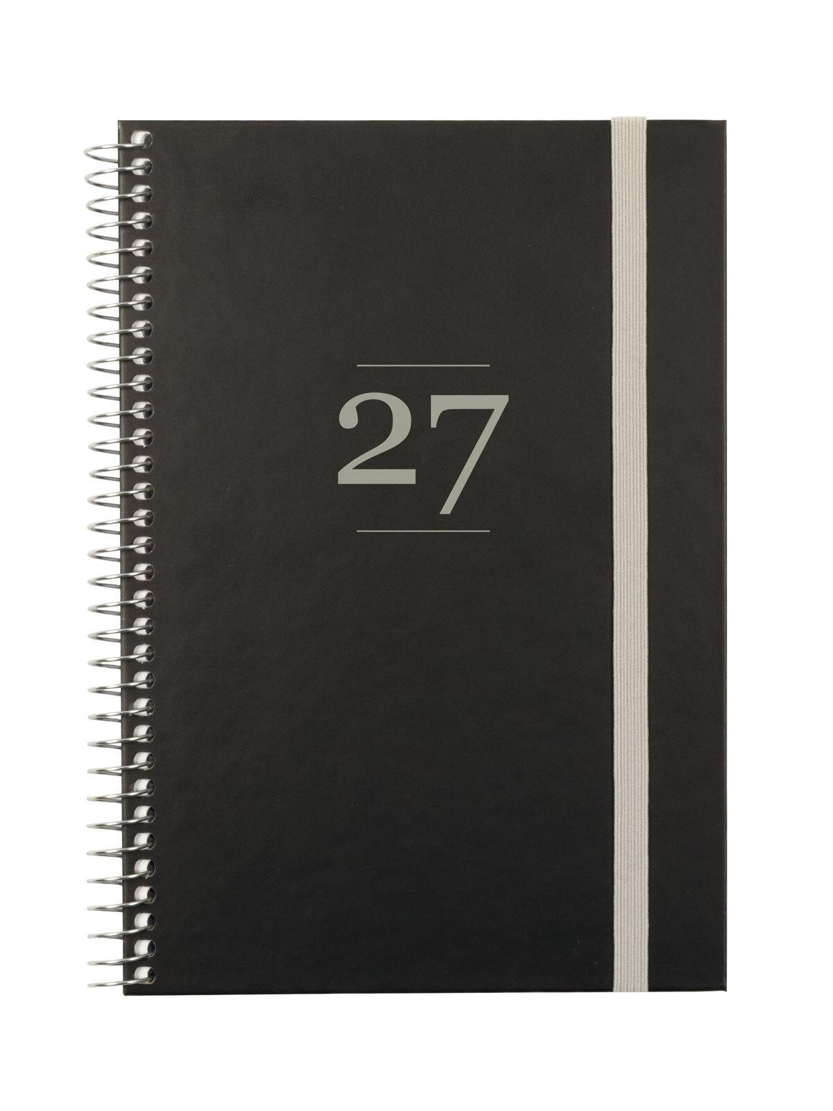 AGENDA ESPIRAL ANUAL 2027 MODA 1/4 SVV 2027 NEGRO INTL+