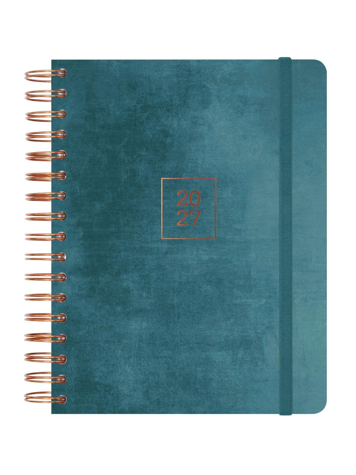 AGENDA ANUAL ESPIRAL 2027 OPTIMAL 1/4 SVH 2027 AZUL INTL+ 155x215