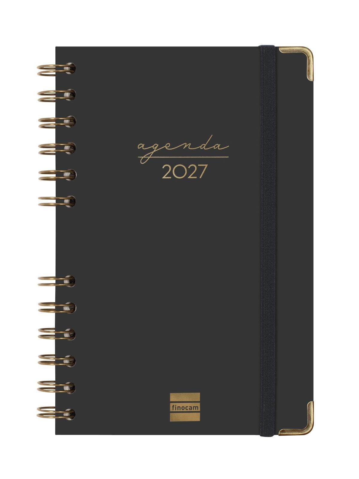 AGENDA ESPIRAL ANUAL 2027 TRENDY  ALMA E5 SVH 2027 NEGRO+  117x181 mm