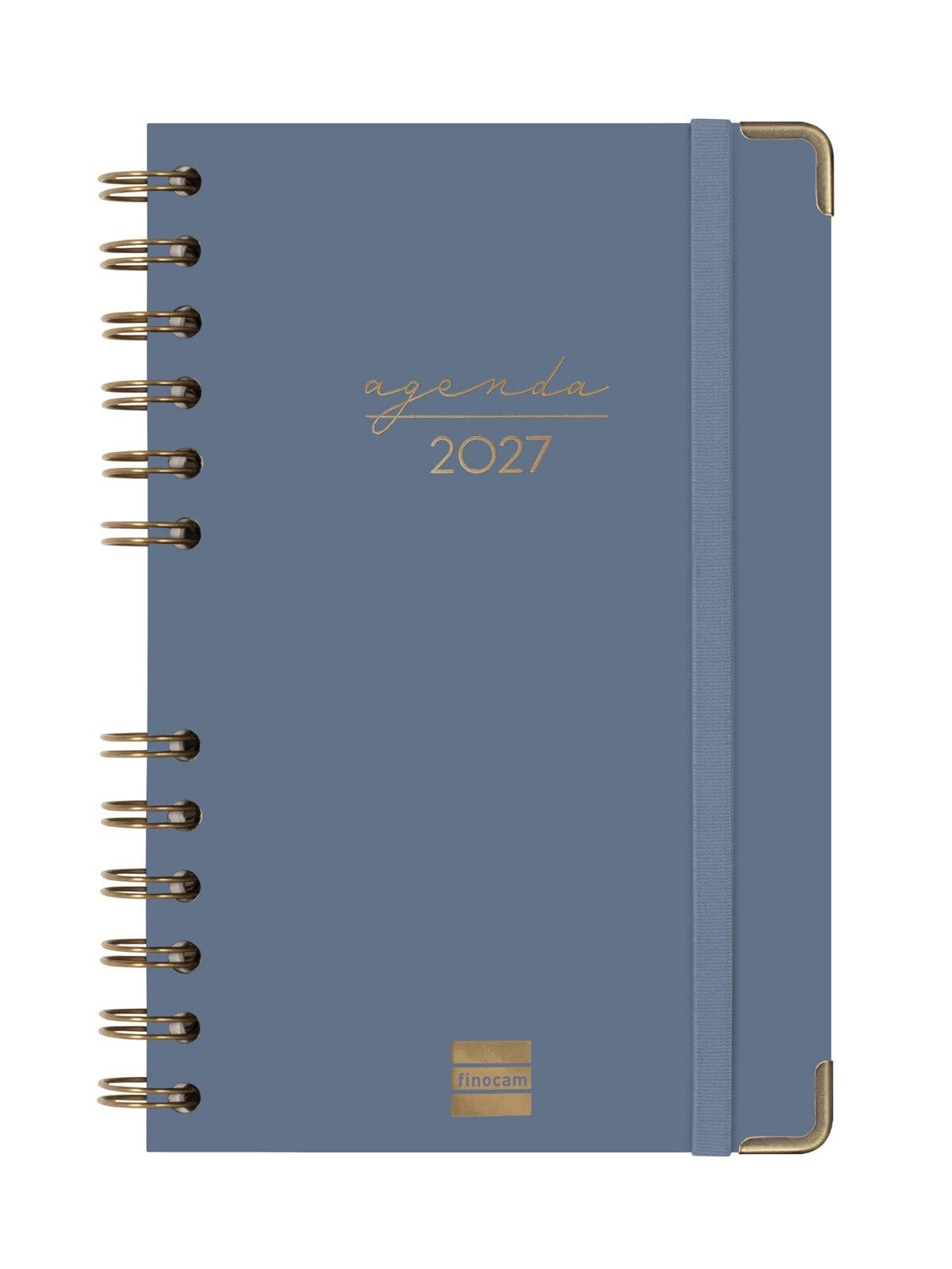 AGENDA ESPIRAL ANUAL 2027 TRENDY  ALMA E5 SVH 2027 AZUL+  117x181 mm