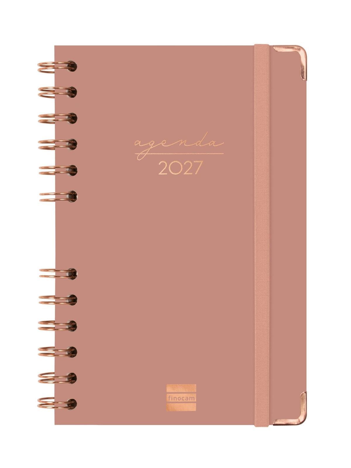 AGENDA ESPIRAL ANUAL 2027 TRENDY  ALMA E5 SVH 2027 ROSA+  117x181 mm