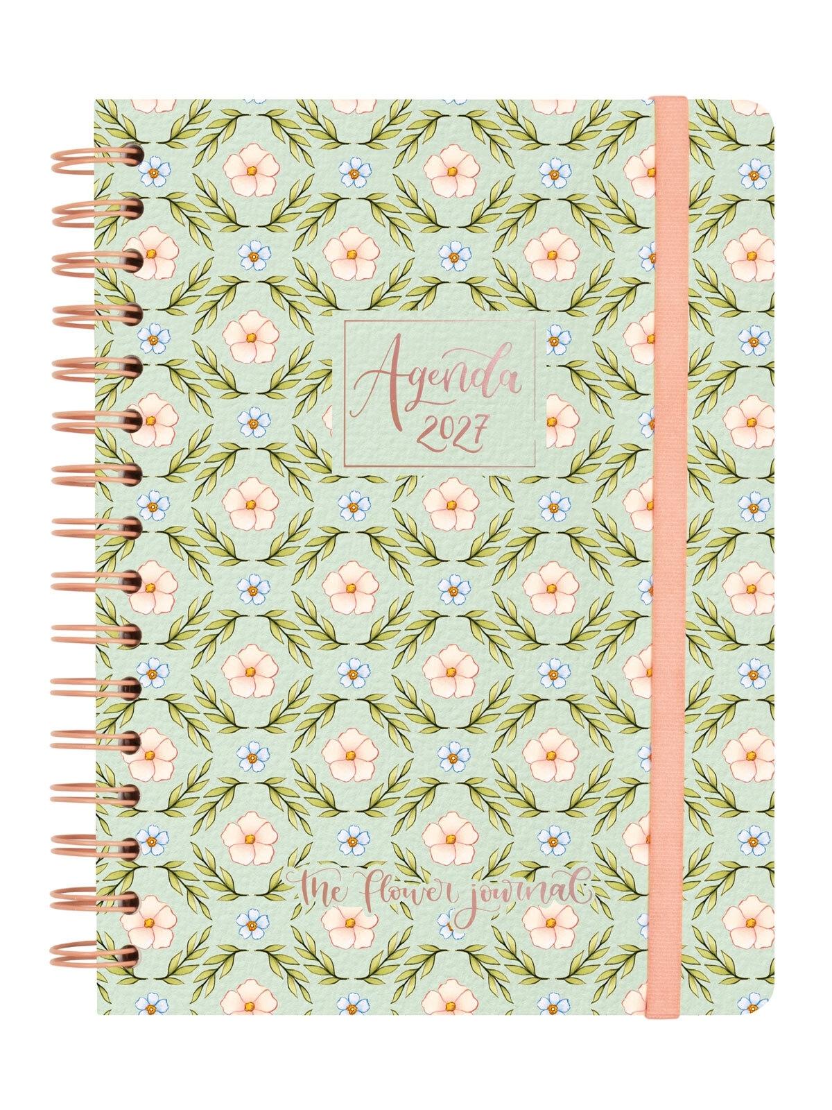 AGENDA ESPIRAL ANUAL 2027  T.FLOW.JOURNAL E10 SVH 2027 VERDE+  155x212 mm