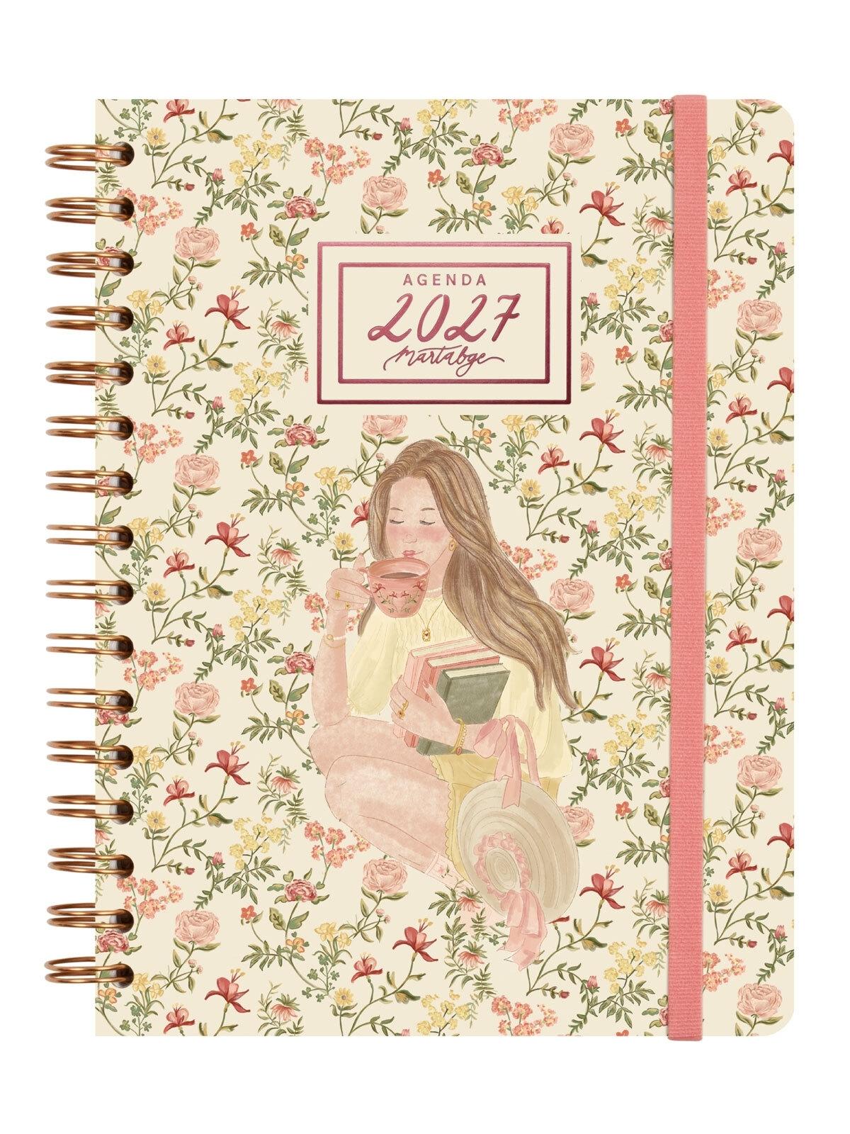 AGENDA ESPIRAL ANUAL 2027 MARTABGE E10 SVH ROSA+  155x212 mm