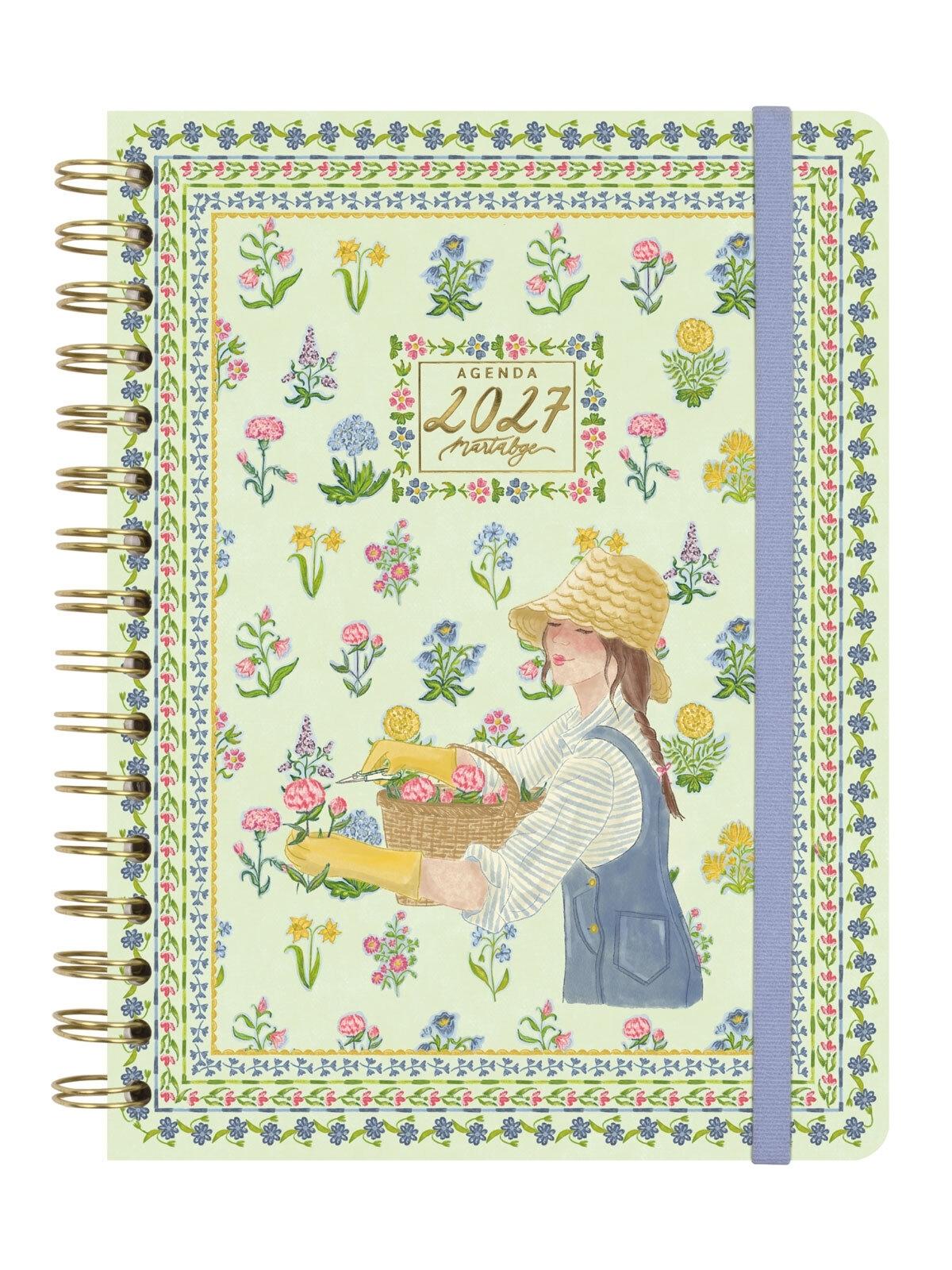 AGENDA ESPIRAL ANUAL 2027 MARTABGE E10 SVH AZUL+  155x212 mm