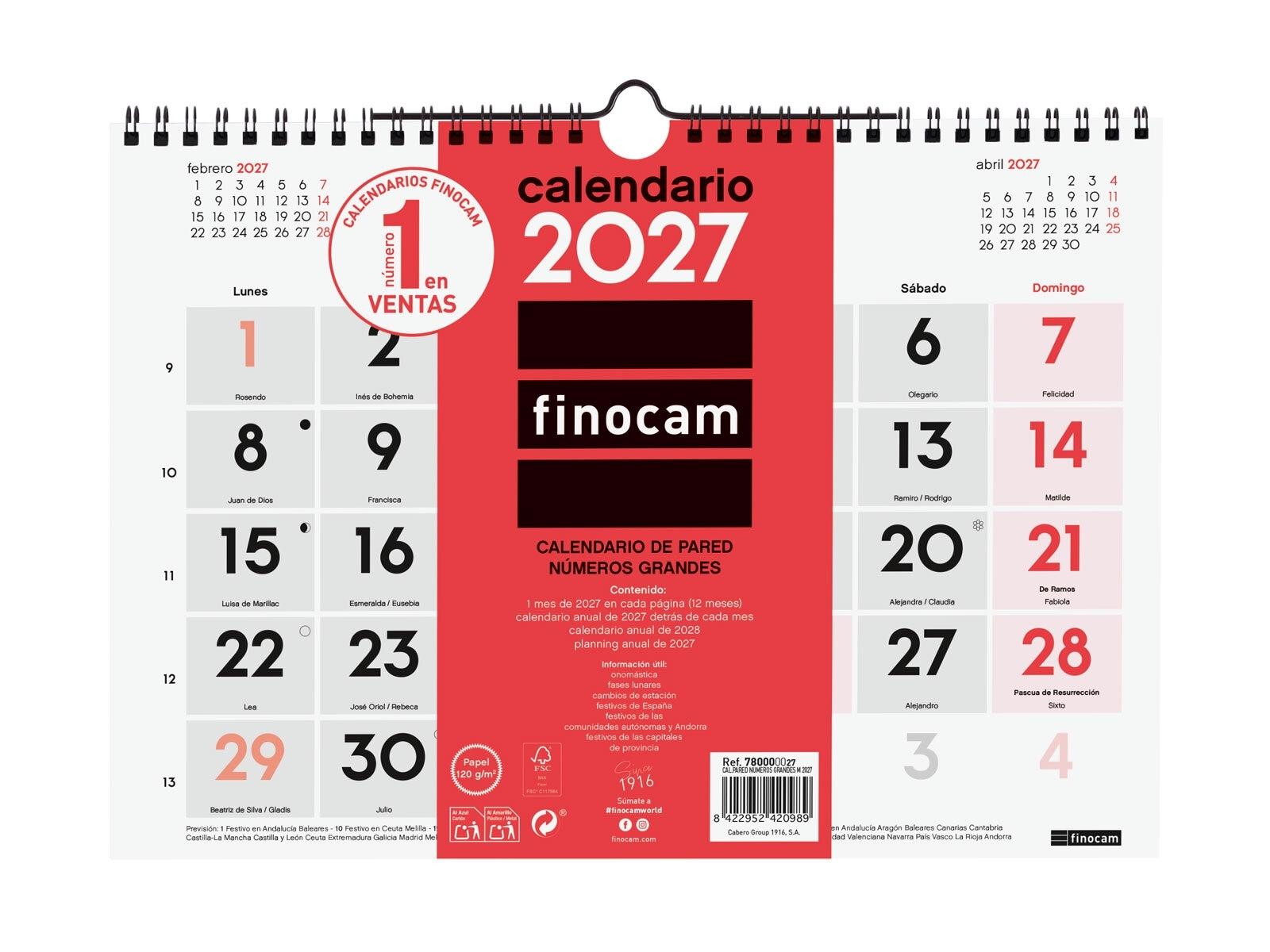 CALENDARIO PARED 2027 FINOCAM NUMEROS GRANDES M (300x210)