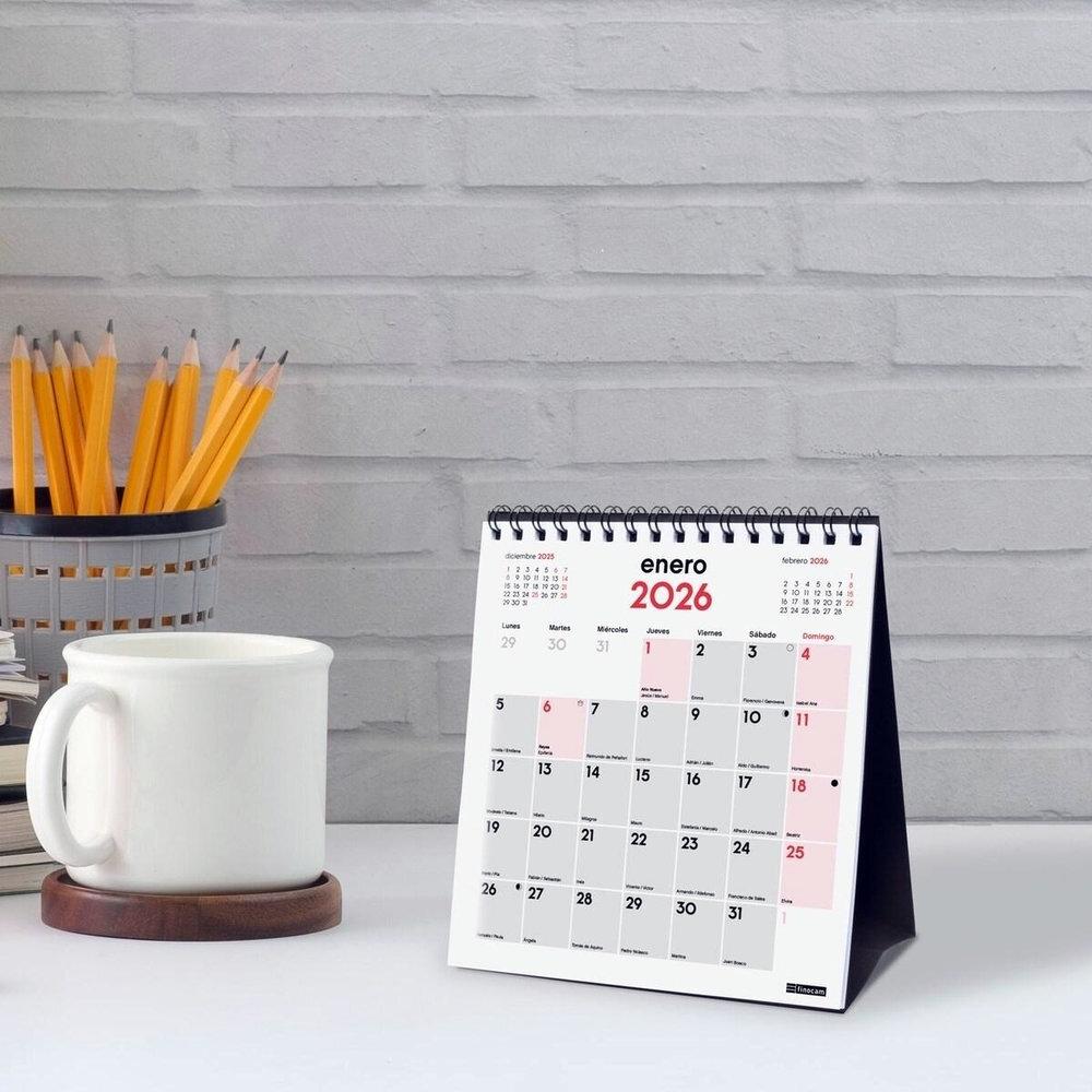 CALENDARIO SOBREMESA 2026 FINOCAM ESCRIBIR XS (14x25)