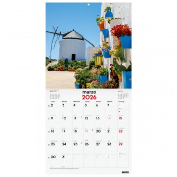 CALENDARIO PARED FINOCAM 2026 30X30 PUEBLOS ENCANTO