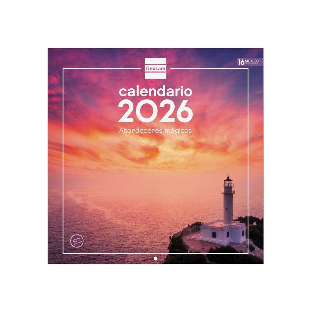 CALENDARIO PARED FINOCAM 2026 30X30 ATARDECER