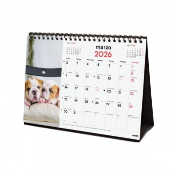 CALENDARIO SOBREMESA FINOCAM 2026 CACHORROS