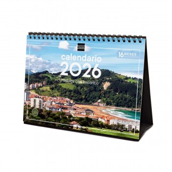 CALENDARIO SOBREMESA FINOCAM 2026 PUEBLOS ENCANTO