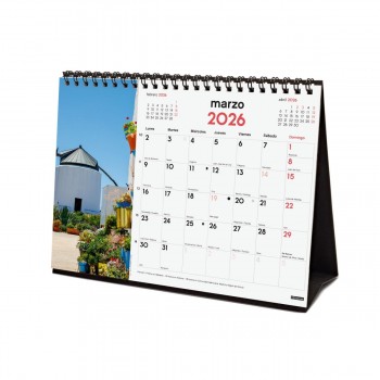 CALENDARIO SOBREMESA FINOCAM 2026 PUEBLOS ENCANTO
