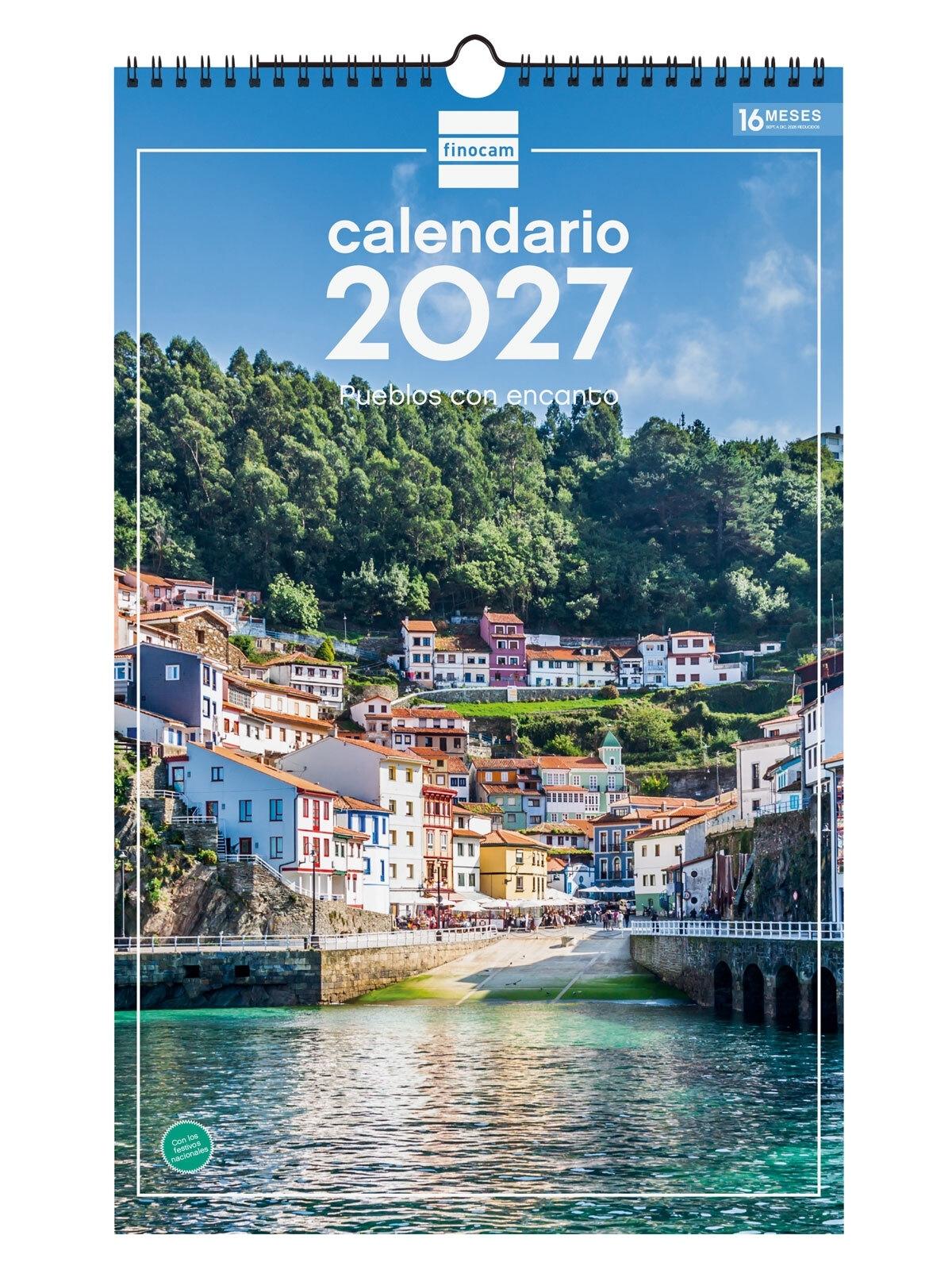 CALENDARIO PARED FINOCAM 2027 25X40 PUEBLOS