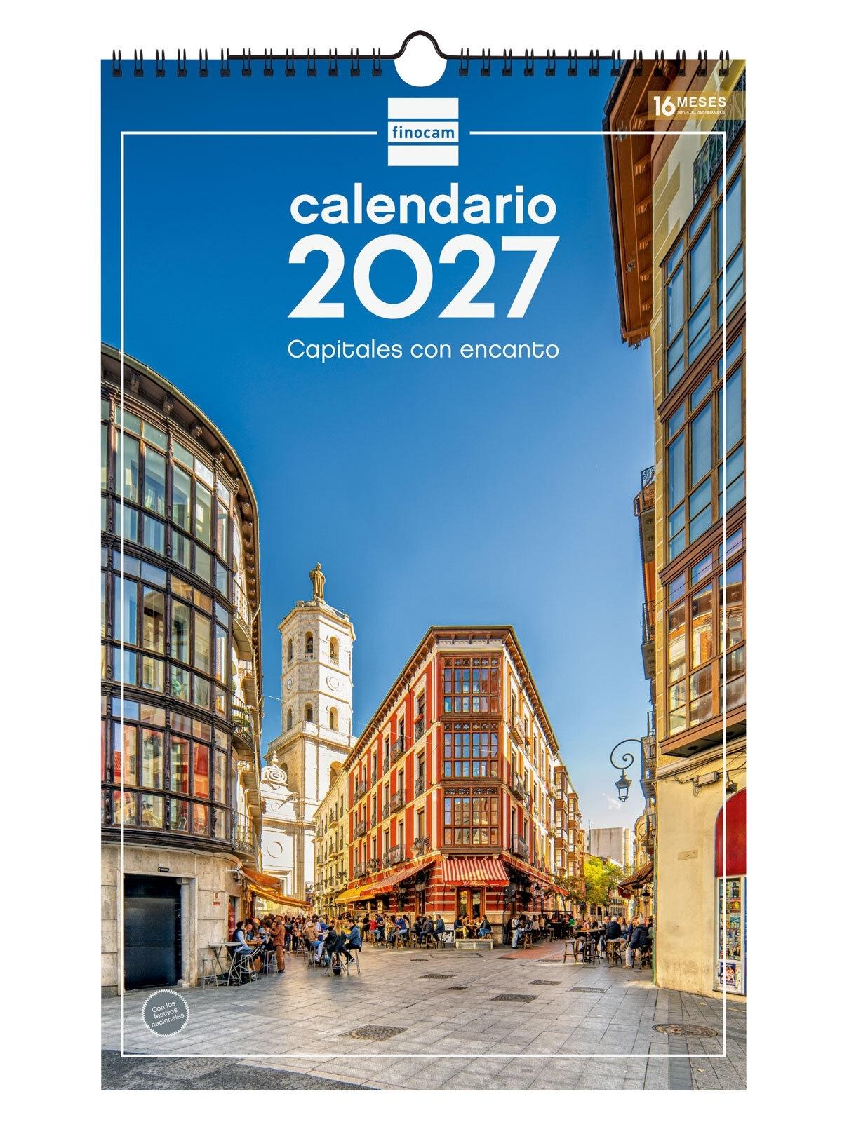 CALENDARIO PARED FINOCAM 2027 25X40 CIUDADES