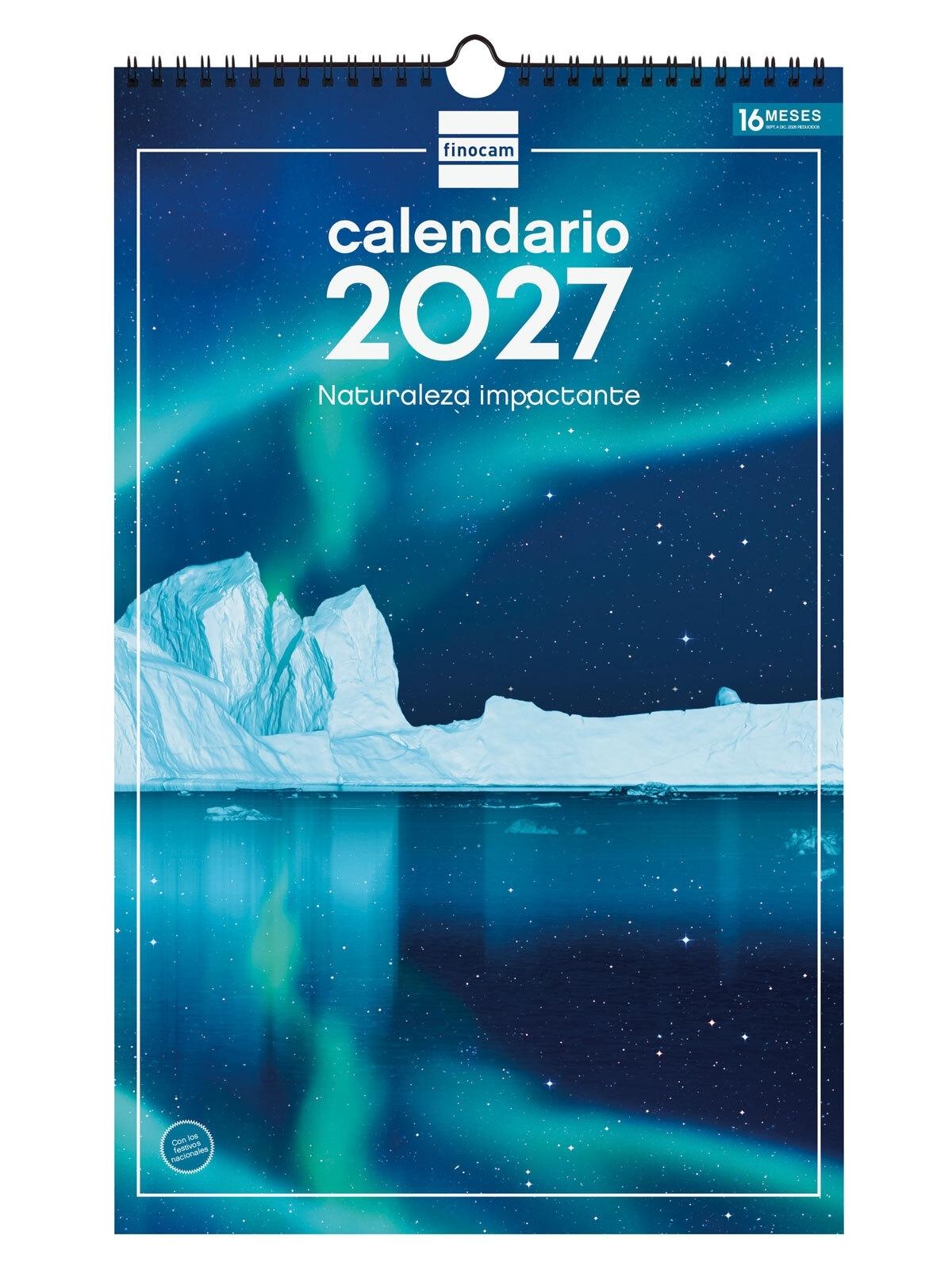 CALENDARIO PARED FINOCAM 2027 25X40 NATURALEZA