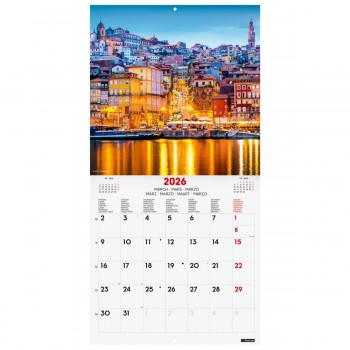 CALENDARIO PARED FINOCAM 2026 30X30 CHARMING