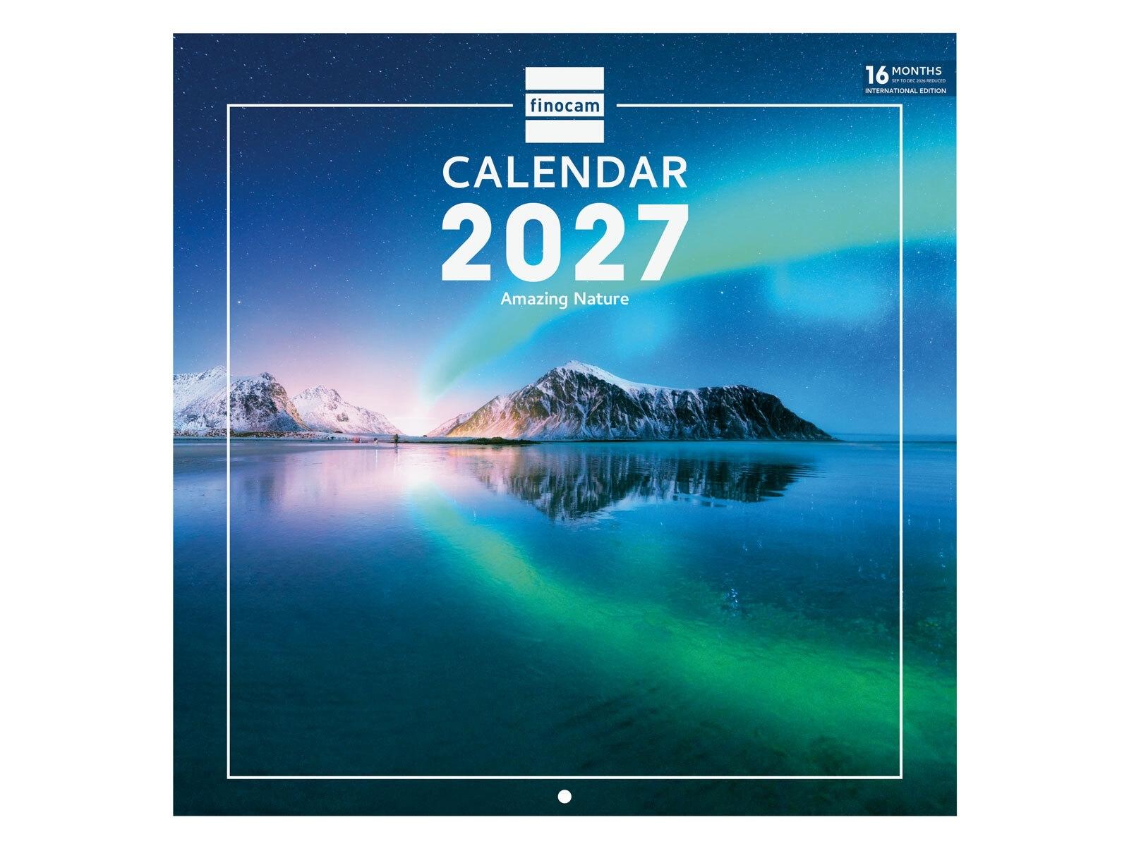 CALENDARIO ANUAL 2027  WALL CAL.30X30 2027 NATURE INTL+ 300x300 mm