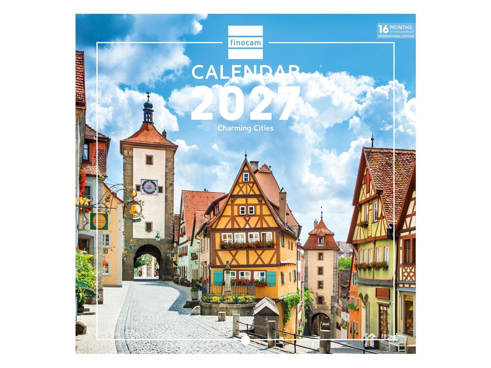 CALENDARIO PARED FINOCAM 2027 18X18 CHARMING