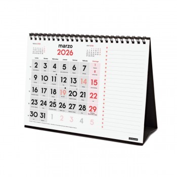 CALENDARIO SOBREMESA 2026 FINOCAM NUMEROS GRANDES+NOTAS S (210x150)