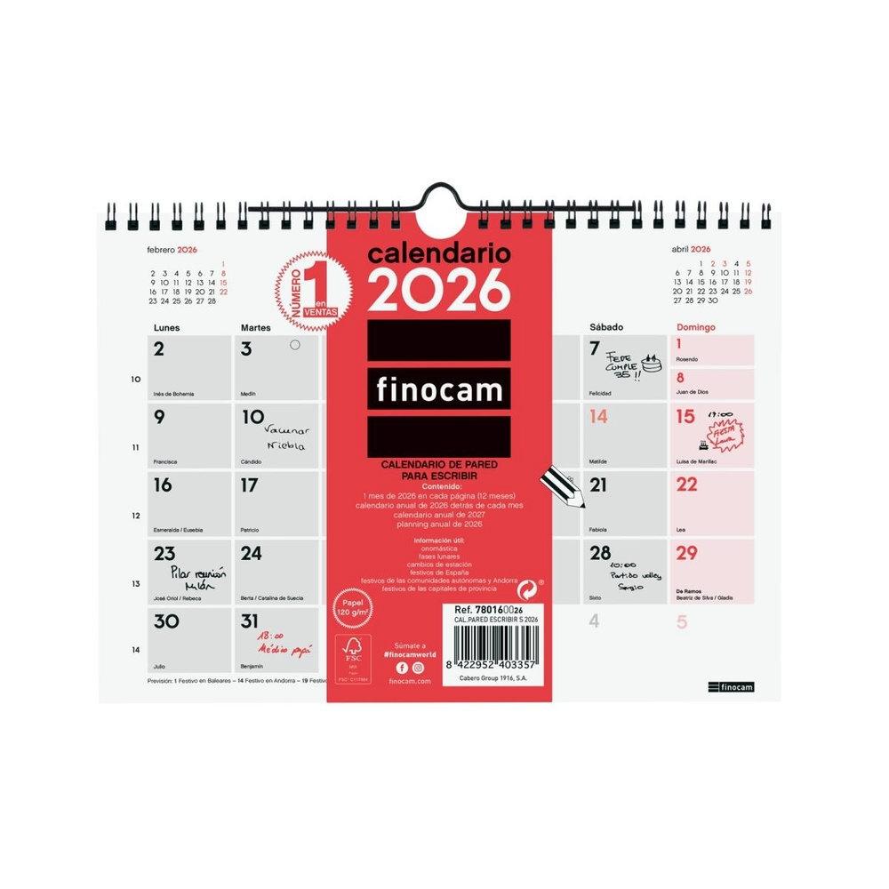 Calendario Pared 2026 30x30
