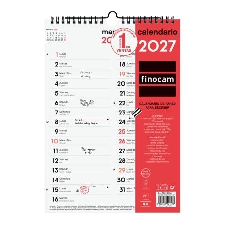 CALENDARIO PARED FINOCAM DOS COLUMNAS M 2027