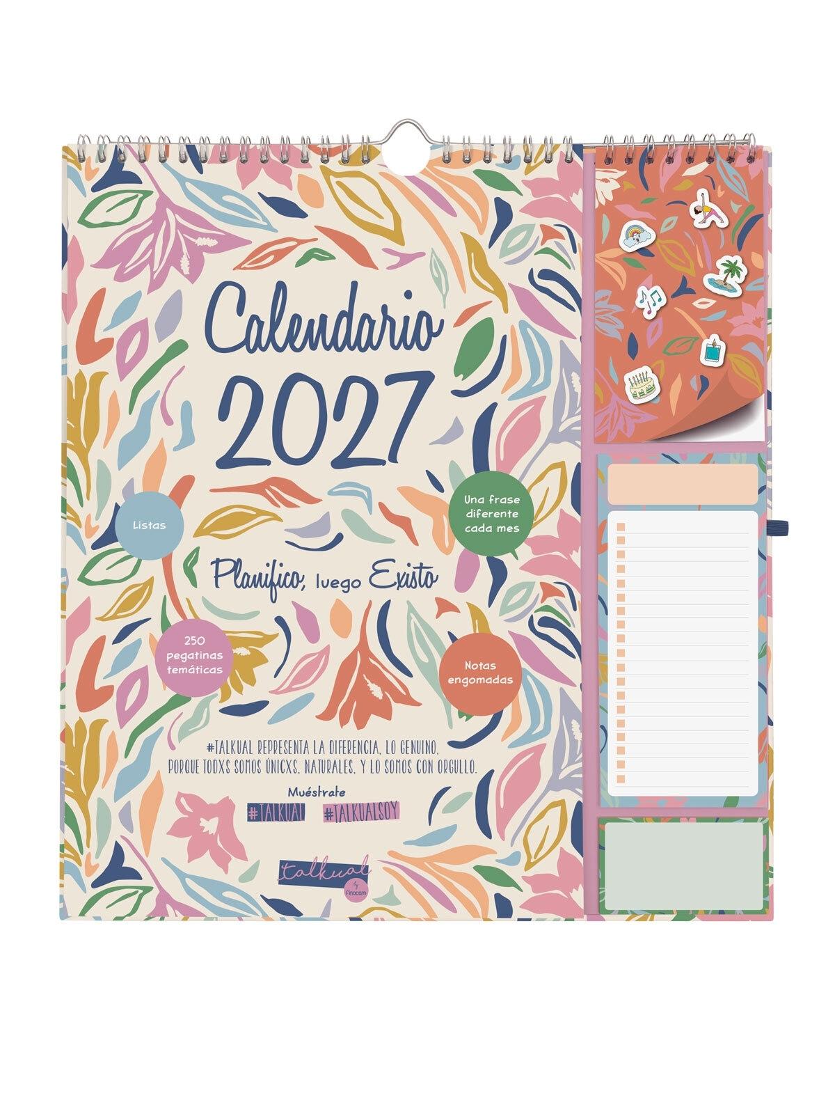 CALENDARIO PARED FINOCAM TALKUAL ESCRIBIR PLUS 2027